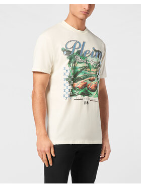 PHILIPP PLEIN PHILIPP PLEIN T-Shirt 24941 Biały Regular Fit