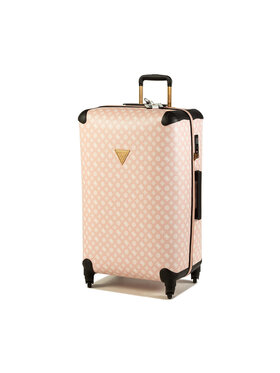 Guess Guess Nagy kemény borítású bőrönd Wilder 28 In 4-Wheeler TWP745 29480 Rózsaszín