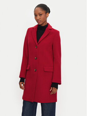 United Colors Of Benetton United Colors Of Benetton Płaszcz wełniany 2U62DN062 Czerwony Regular Fit