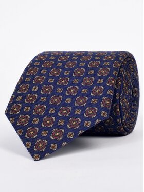 ELSNER ELSNER Krawat JEDWAB ANCIENT MADDER A1077 Granatowy
