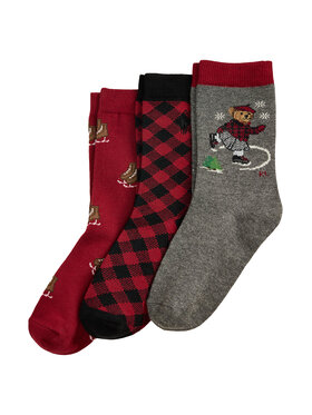 Polo Ralph Lauren Polo Ralph Lauren 3er-Set hohe Kindersocken 447P03265001 Bunt