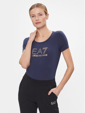 EA7 Emporio Armani EA7 Emporio Armani T-Shirt 8NTT67 TJDQZ 1554 Tmavomodrá Skinny Fit