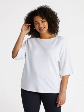 Fiorella Rubino Fiorella Rubino Bluza G195L008500N011 Biały Regular Fit