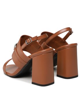 Calvin Klein Sandali Block Hl Sandal HW0HW01612 Rjava