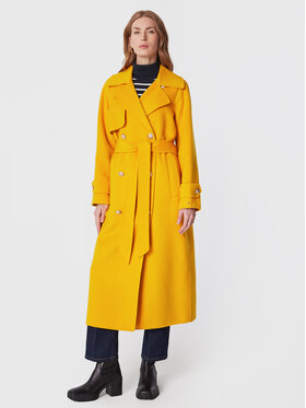 Tommy Hilfiger Tommy Hilfiger Тренч WW0WW37252 Жовтий Regular Fit