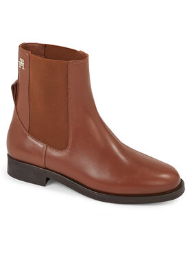 Tommy Hilfiger Tommy Hilfiger Čizme Elevated Essential Bootie FW0FW07483 Smeđa