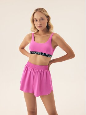 Esotiq Esotiq Szorty materiałowe 42941 Różowy Regular Fit