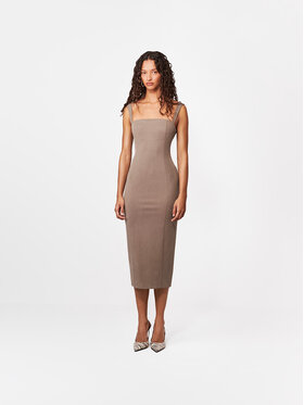La Mania La Mania Abito da cocktail LILOU Beige Basic Fit