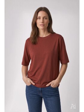 Cross Jeans Cross Jeans T-Shirt 56275-499 Czerwony Oversize