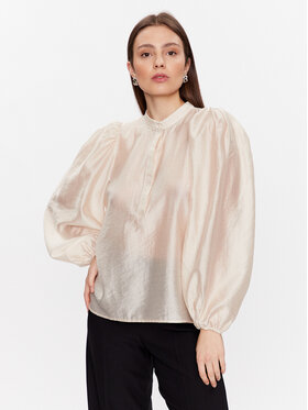 Moss Copenhagen Moss Copenhagen Блуза 17343 Екрю Basic Fit