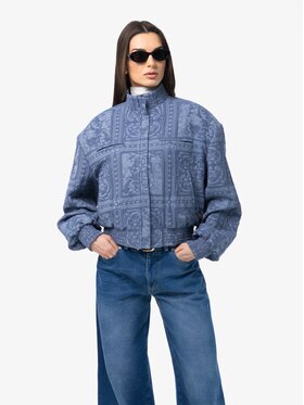 MANDRAGORA MANDRAGORA Bundy bomber Lara Modrá Slim Fit