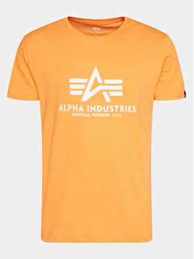 Alpha Industries Alpha Industries Tričko Basic 100501 Oranžová Regular Fit