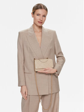 Tory Burch Tory Burch Borsetta Fleming Soft Chain Wallet 138853 Beige