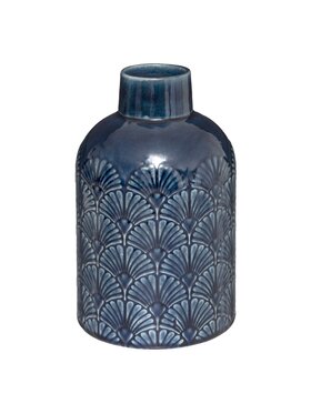 MIAhome MIAhome Wazon ceramiczny ze zdobieniem VINTAGE Granatowy