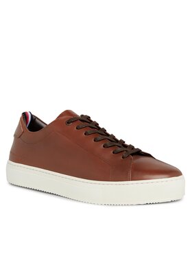 Tommy Hilfiger Tommy Hilfiger Sneakersy Premium Heritage Cupsole Cognac FM0FM04832 Brązowy