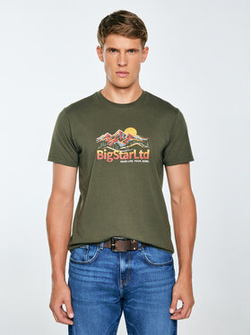 BIG STAR BIG STAR T-Shirt MIFER Zielony Basic Fit
