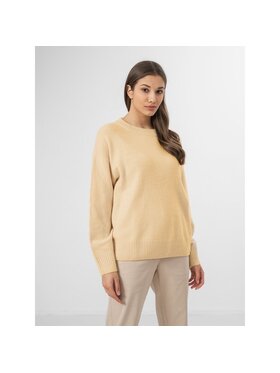 Outhorn Outhorn Sweter OTHAW22TSWEF003-12S Biały Oversize
