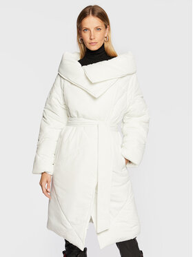 Silvian Heach Silvian Heach Vatovaná bunda CVA22038PI Bílá Relaxed Fit