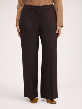 Fiorella Rubino Fiorella Rubino Pantaloni di tessuto P085T005509N022 Marrone Flared Fit