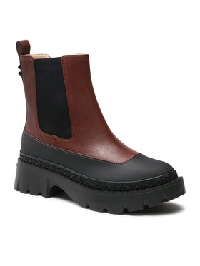 Coach Coach Čizme Jayla Leather Bootie CM770 Smeđa
