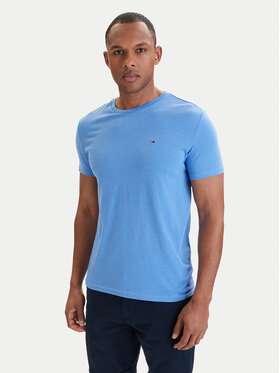 Tommy Jeans Tommy Jeans Majica DM0DM20363 Modra Slim Fit