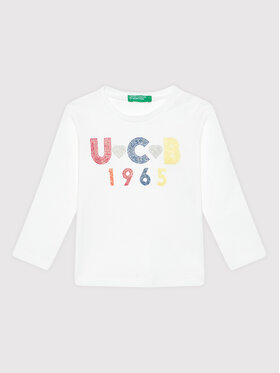 United Colors Of Benetton United Colors Of Benetton Chemisier 3I9WC151Q Blanc Regular Fit