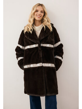 BIZUU BIZUU Kabát FLORENCE Hnědá Standard Fit