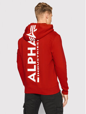 Alpha Industries Jopa Back Print 178318 Rdeča Regular Fit