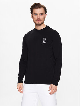 KARL LAGERFELD KARL LAGERFELD Longsleeve 755087 531221 Czarny Regular Fit