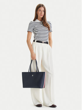 Tommy Hilfiger Tommy Hilfiger Táska Im Latam Corp Tote AW0AW17322 Sötétkék