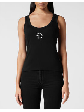 PHILIPP PLEIN PHILIPP PLEIN Tank top 9251 Čierna Skin Tight Fit