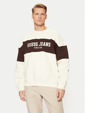 Guess Jeans Guess Jeans Bluza M4BQ39 K9V31 Beżowy Classic Fit