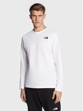 The North Face The North Face Longsleeve NF0A493L Biały Regular Fit