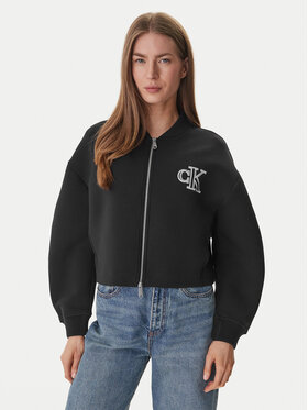 Calvin Klein Calvin Klein Mikina LV047AB508 Černá Boxy Fit
