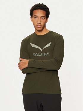 Salewa Salewa Koszulka techniczna Solidlogo Dry 27340 Zielony Regular Fit