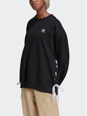 adidas adidas Суитшърт Always Original Laced HK5055 Черен Relaxed Fit