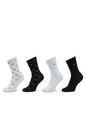 Calvin Klein Calvin Klein Набір 4 пар високих жіночих шкарпеток Sock 4P Holiday 701225011 Чорний