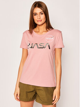 Alpha Industries Alpha Industries T-särk Nasa Pm 198053 Roosa Regular Fit