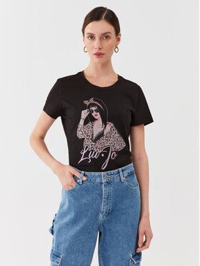 Liu Jo Liu Jo T-shirt 5F3135 JS923 Crna Regular Fit