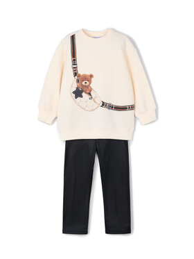 Mayoral Mayoral Комплект суитшърт и клин 4727 Бежов Regular Fit