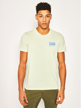 Lee Lee T-shirt Chest Logo Tee L64RFENK 112115902 Verde Regular Fit