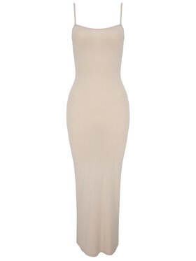MAI MAI Sukienka dzianinowa MILA Beżowy Feminine Fit