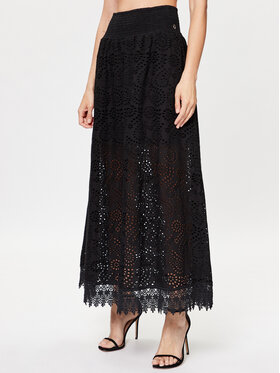 Guess Guess Trapézová sukňa Rafa W3GD69 WFDC0 Čierna Regular Fit