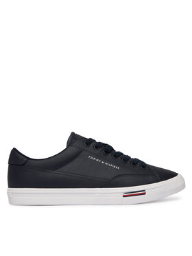 Tommy Hilfiger Tommy Hilfiger Tenis superge Vulc Core Rwb Long Lace Lth FM0FM05814 Mornarsko modra