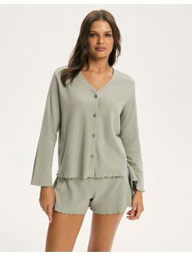 Esotiq Esotiq Pyžamo 44059 Zelená Regular Fit