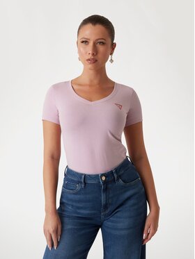 Guess Guess T-Shirt 159539 Fioletowy Classic Fit