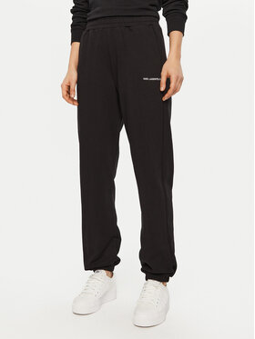 KARL LAGERFELD KARL LAGERFELD Pantaloni da tuta A1W10130 Nero Relaxed Fit