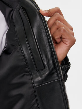 Μπουφάν δερμάτινο Calvin Klein φωτογραφία