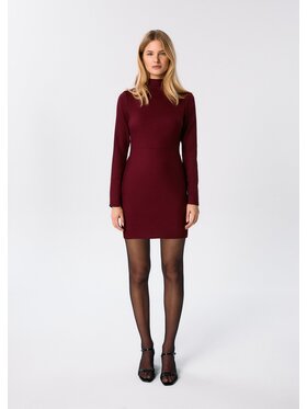 MARI PRETI MARI PRETI Sukienka koktajlowa Envy Bordowy Regular Fit
