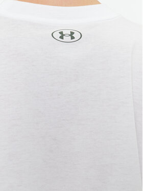 Under Armour T-shirt Ua Collegiate Crest Crop Ss 1379402 Bijela Loose Fit